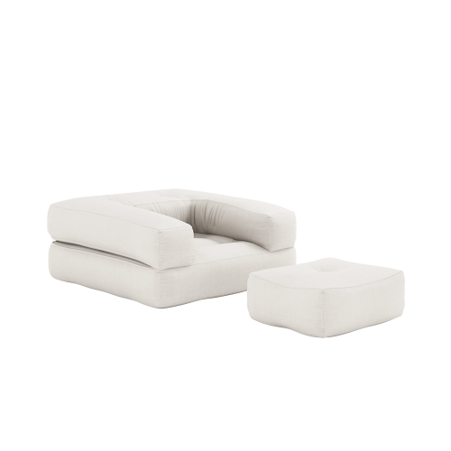 Canapé futon avec Pouf "Cube"