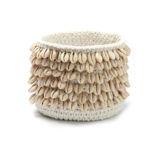 Le Porte-Plante Cowrie Macramé - Naturel - M