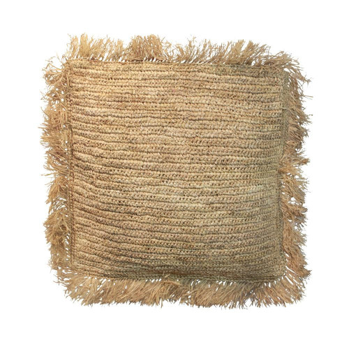 La Housse De Coussin Raffia Carré - Naturel - 60x60