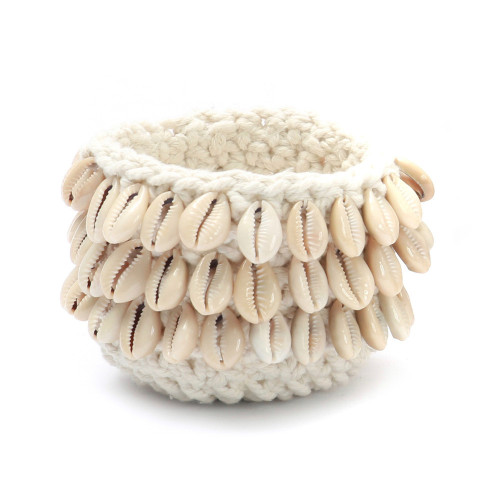 Le Bougeoir Cowrie Macramé - Naturel - S