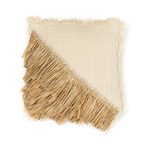 Le Coussin Raffia Cotton