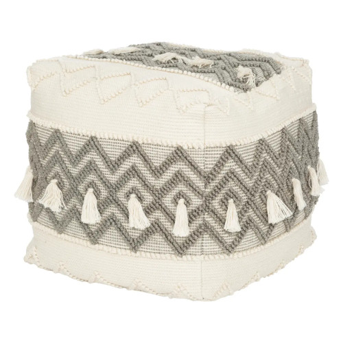 Pouf "Row" Gris