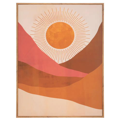 Toile encadrée "Soleil" 58x78