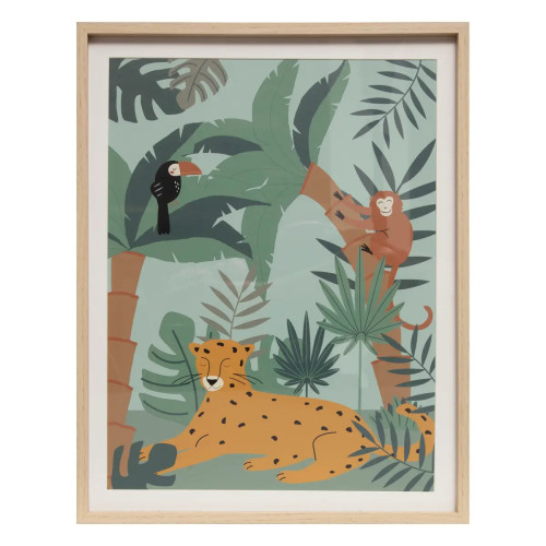 Toile enfant "Jungle" 40x50