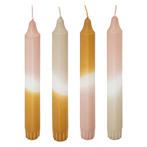 Lot de 4 bougies bâtons "Laya"