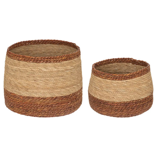 Set de 2 paniers ronds "Lena"