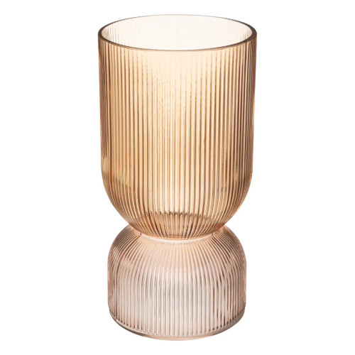 Vase verre ambre