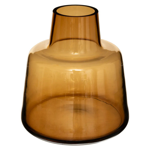 Vase verre ambre